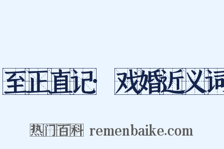 至正直记·戏婚近义词是什么意思的图片